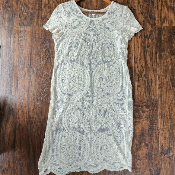 Cato Ivory Lace Dress - Picture 1 of 8
